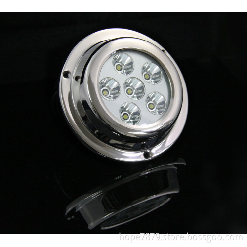 316 Stainless Steel 6X3w 18W LED Underwater Yacht Marine Light